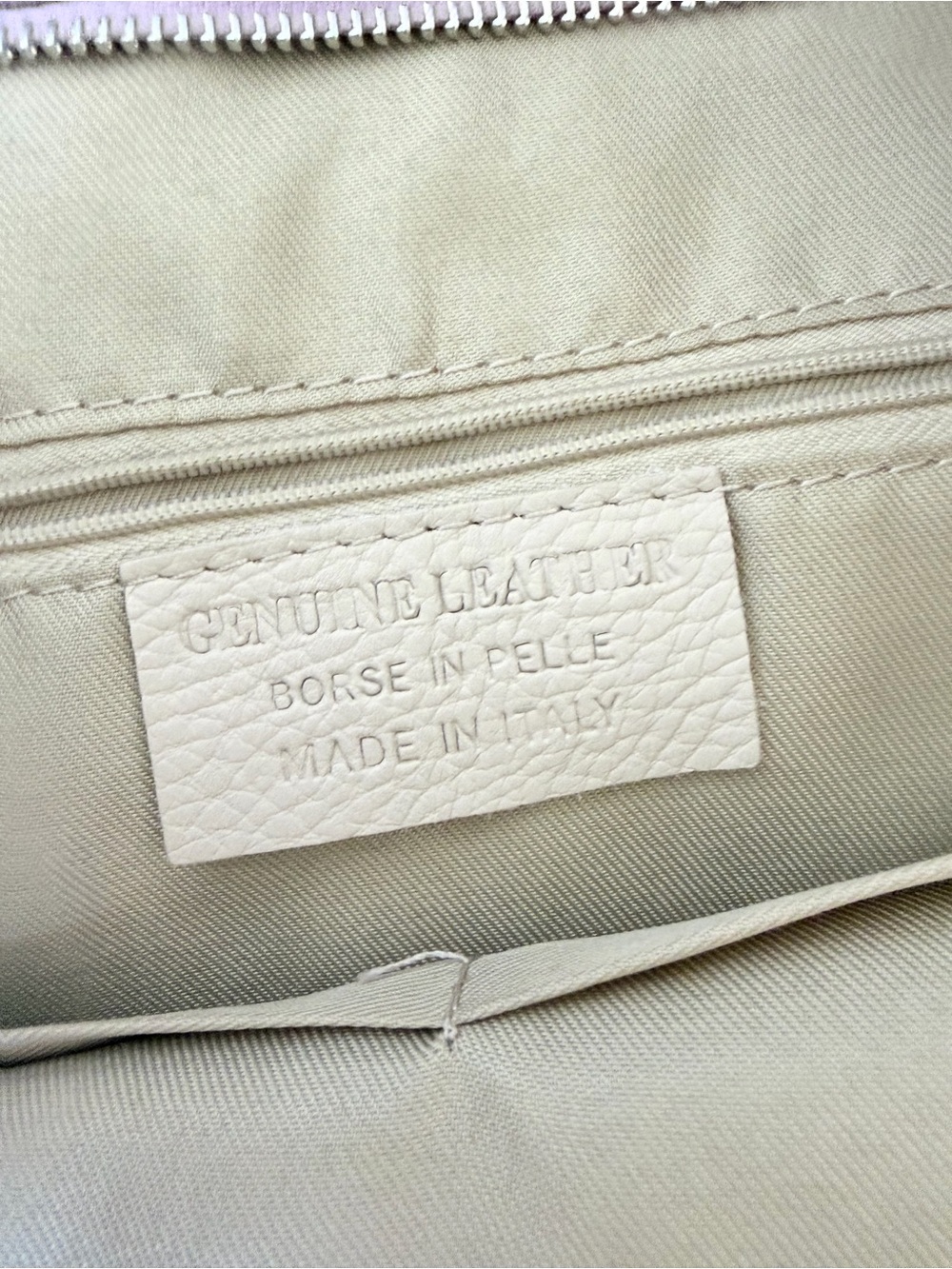 Borse in Pelle Italian Leather Lilac Lavender Hobo Shoulder Bag - Picture 3 of 5